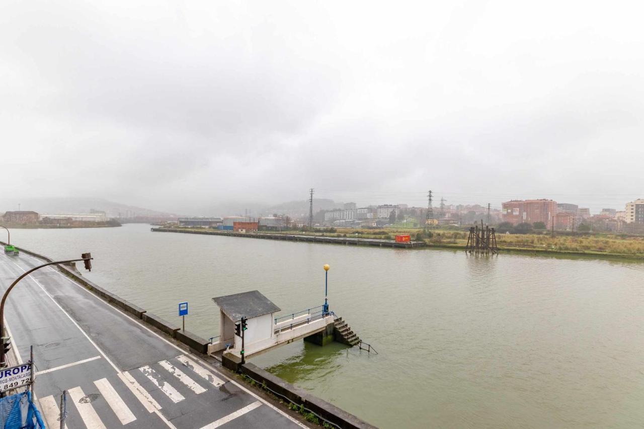 Apartamento Kuia Con Vistas Frontales A La Ria De Bilbao Cerca Del Metro Эрандио Экстерьер фото