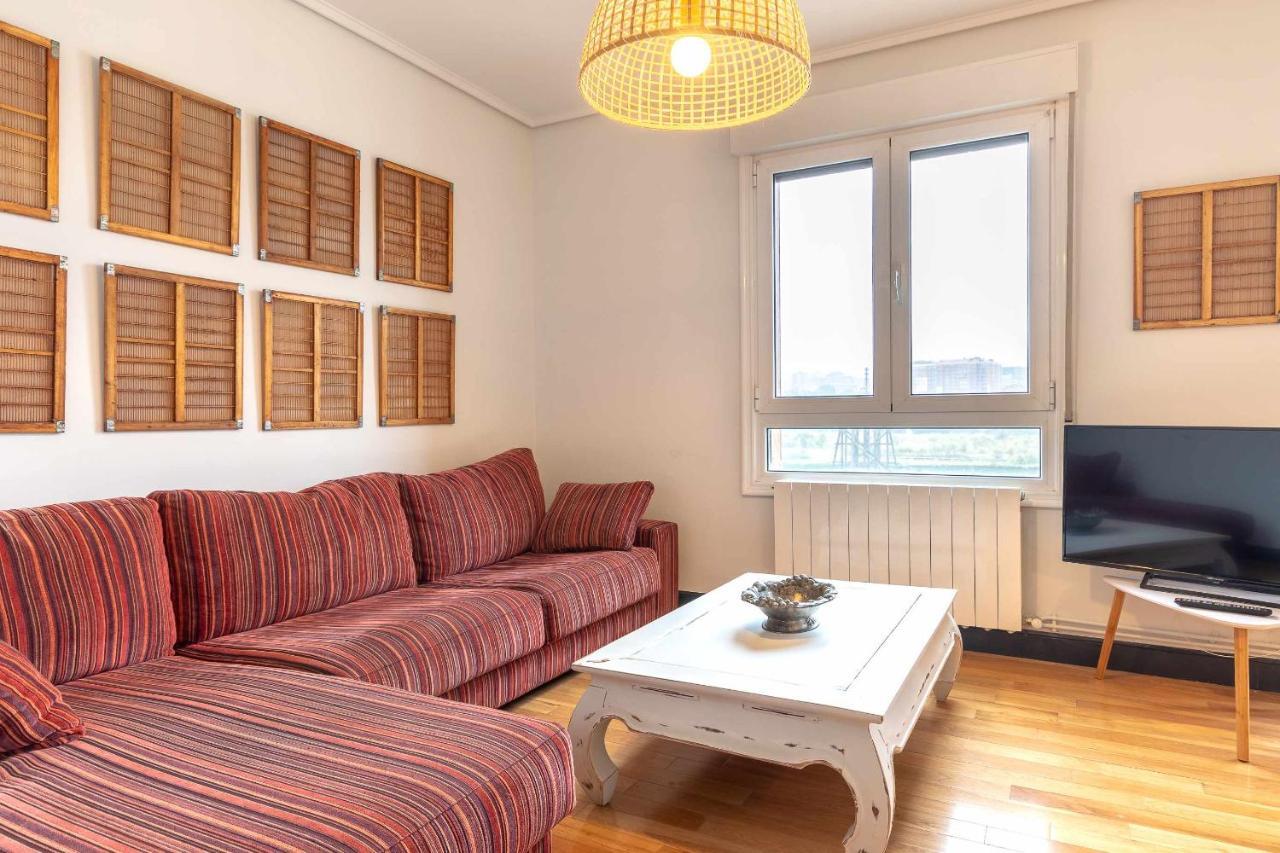 Apartamento Kuia Con Vistas Frontales A La Ria De Bilbao Cerca Del Metro Эрандио Экстерьер фото